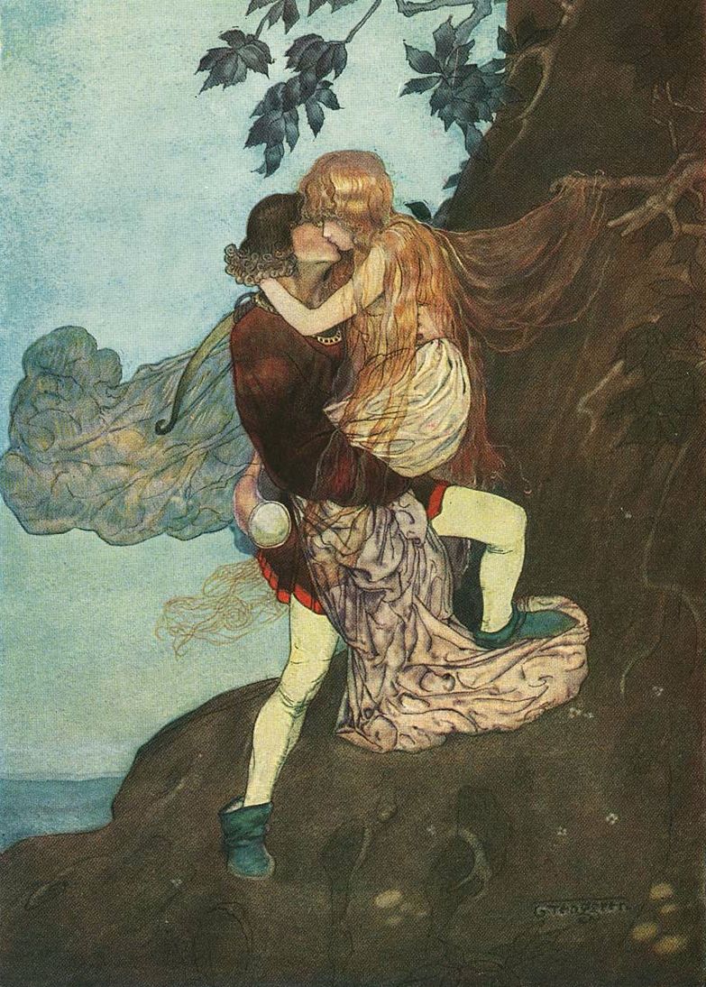 Prince And Princess (Grimm's Fairy Tales) by Gustaf Tenggren, 1923